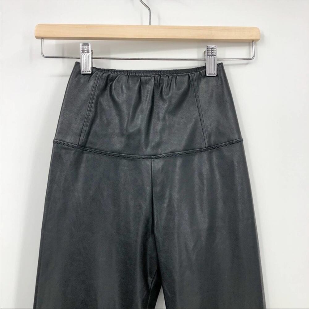 Wilfred Free Daria Pant High-Waisted Black Vegan Leather Leggings Extra Small - Picture 4 of 7